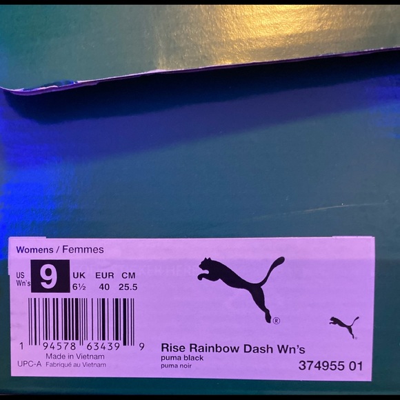 PUMA WOMEN’S RISE RAINBOW DASH SNEAKERS - Picture 8 of 8